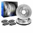 2-oe-kit-8146375940 R1 Concepts 2007 Mercedes-benz E350 3.5l Front Blank Brake Rotors Ceramic Pads Kit