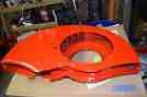 25091r 25091 Powder Coated Red Scat Vw Shroud Doghouse 36hp Beetle Fan