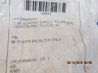 Radiator68-70 40603 Soffseal Core Support Shroud Filler Seal Nova Big Block