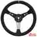 56797 Longacre Racing Suede Dished Steering Wheel 15 Black