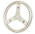 56866 Longacre Steering Wheel Uncoated Aluminum Drilled Flat