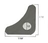 750741-2-20 Pacific Customs Weld On Flat Degree Gusset With One Hole