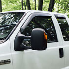 865089000293 Beast Carbon Real Fiber Window Guards F250 350 450 550 4dr Ext Wind Visor Deflector