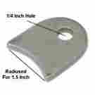 Ac703139-14-150 Pacific Customs Weld On Radiused Mounting Tab For 1.5 Inch Tubing With 1 4 Hole Pack Of 10