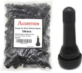414002 Accretion 100pcs Tr414 Rubber Snap-in Tire Valve Stem For Tr414-100pcs