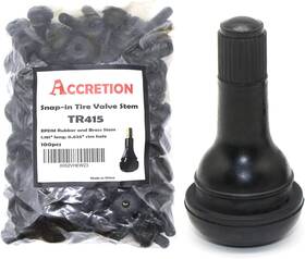 415002 Accretion 100pcs Tr415 Rubber Snap-in Tire Valve Stem For Tr415-100pcs