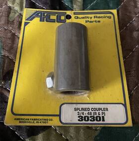 30301 Afco Splined Coupler 3/4-48