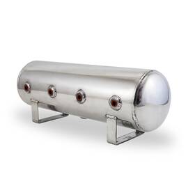 12958 Air Lift Performance For 2.5 Gal Alum Tank - 4 1/4in Face Ports And Drain Port