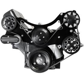 Fds-fe-203 All American Billet Serpentine System P/s Fits Ford Fe