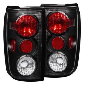 211057 Anzo Black Clear Lens G2 Style Tail Lights Fit For 97-02 Ford Expedition