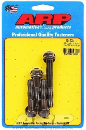 134-3204 Arp Sb Chevy Hex Short Water Pump Bolt Kit