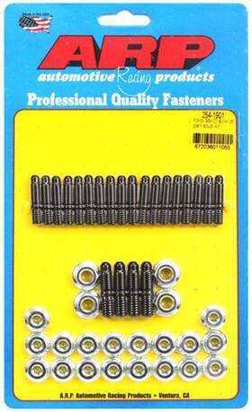 254-1901 Arp Oil Pan Studs Black Oxide Hex Nut Ford Small Block Cleveland Early Model Kit