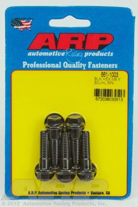 661-1003 Arp For M8 X 1.25 30 Hex Black Oxide Bolts