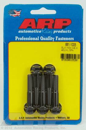 661-1005 Arp For M8 X 1.25 40 Hex Black Oxide Bolts