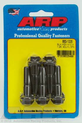 663-1005 Arp For M10 X 1.25 40 Hex Black Oxide Bolts