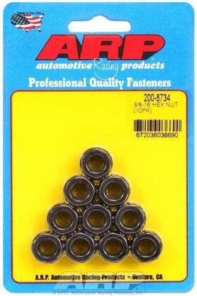 200-8734 Arp Automotive Racing Products Hex Nuts - 3/8-16 10