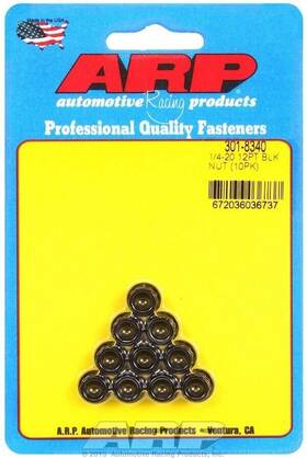 301-8340 Arp Automotive Racing Products 1/4-20 12pt. Nuts 10