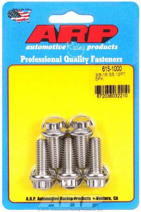 615-1000 Arp Automotive Racing Products S/s Bolt Kit - 12pt. 5 3/8-16 X 1.000
