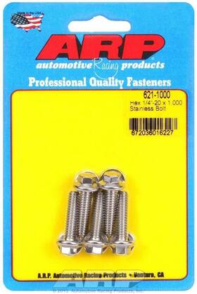621-1000 Arp Automotive Racing Products S/s Bolt Kit - 6pt. 5 1/4-20 X 1.000