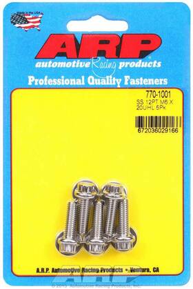 770-1001 Arp Automotive Racing Products S/s Bolt Kit - 12pt. 5 6mm X 1.00 20