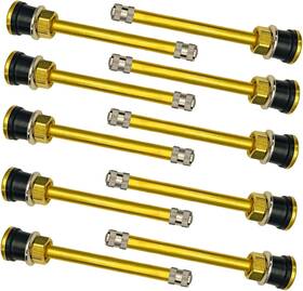 Stems-001 Aukiss Tr572 Brass Commercial Truck Valve Stems Pack Of 10 - Tr572-10pcs Gold