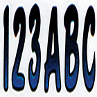 Blbkg200 Hardline Letter Number Kit Blue Black 632194200265