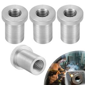 0039 Brand Oywhc Weld-on Nut 1/2 Inch -13 Thread Long Threaded Stepped Female Weld 1/2-13 4-pack