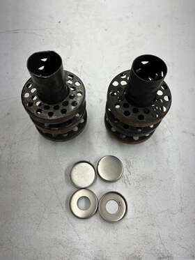 3di04l Car Chemistry Exhaust Insert 3-disc Inserts 7 Inch Long 4 Diameter Steel - Pair