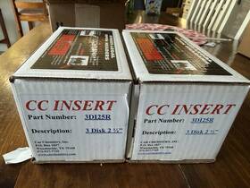 3di25r Car Chemistry 2 Exhaust Insert 3-disc Inserts 7 Inch Long 2.50 Diameter Steel