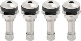 Gan-1705 Carleef 4pcs Tr416 Tire Valve Stems For 0.453 Inch And 0.625 Rim Holes Long 1 1/2 Silver