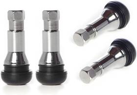 Tr413 Circuit Performance 639385687140 Chrome Rubber Valve Stems 30mm Set Of 4