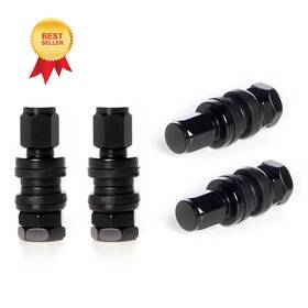 Vs33 Circuit Performance 639385687249 Shorty Black Bolt-in Valve Stems Set Of 4
