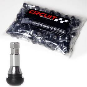 Tr413 Circuit Performance Set-cp-vs413-ch- 100 Chrome Rubber Valve Stems 30mm Pieces