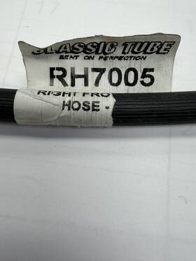Classic Tube Rh7005 Shelby Gt500 Rubber Brake Hose Right Front Flex 68-70