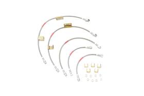 Sbh6057 Classic Tube Brake Lines Braided Stainless Steel Chevy Gmc Kit