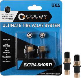 Colby Valve 853604007124 Ultimate Permanent Tire Stem Replacement System Extra Short Brass