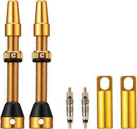 Tpv-gold-44 Corki Cycles Tubeless Presta Valve Stem 40 44 55 60 80 44mm/1.73 Inch Golden