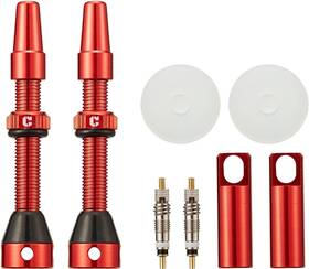 Tpv-red-40 Corki Cycles Tubeless Presta Valve Stem 40 44 55 60 80 40mm/1.57 Inch Red