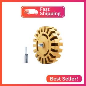 Hj-501 Cowboybob Decal Remover Eraser Wheel Rubber For Drill Removes Car Stripes