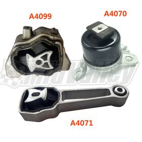 Bap398261 Direct Fit 3pcs Engine And Trans Torque Strut Mount For Volvo S60 S80 V70 Sc60 Xc70 2.0l