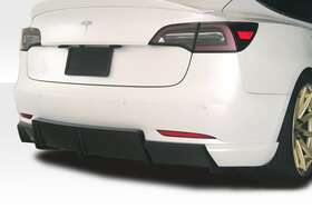119743 Duraflex Model Gt Concept Rear Diffuser 1 Piece Fits Tesla 3 18-23