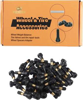 Tr600hp-50pc Ezisoe 711731191126 50pcs Tr600hp High Pressure Brass Tire Valve Stem Black