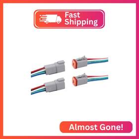 Dxdt-6 Flytuo Deutsch Dt 6 Pin Connector 2 Sets - Way Automotive Waterproof Male F
