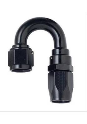 118006-bl Fragola Performance Systems Hose End Reusable 180 Deg -6 An To Female Black Ea