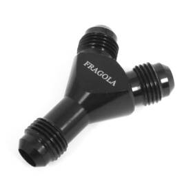 900606-bl Fragola Performance Systems Y-fitting 6an Male All Black