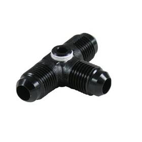 997408-bl Fragola Performance Systems -8an Male Tee With 1/8 Fpt Port - Black