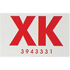 G241198 Restoparts Decal Frame Code Xk Hardtop
