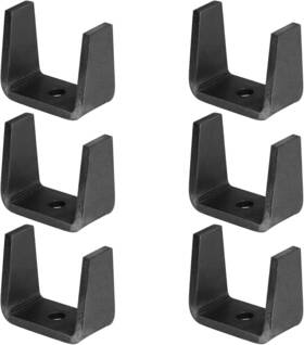 Zj51-t6 Heneng 6 Pcs Weld On U Shaped Brackets Inside Width 2-3/4 Inch Accept 1/2 Natural