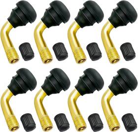 801550 Hzmm 8pcs Tubeless Tire Valve Stem Pvr70 Bent 90 Degree Angled Brass