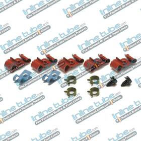 Inl30023 Inline Tube 1967-1968 Chevrolet Chevy Camaro Ss Z-28 Yenko Copo Fuel Line Clip Set Nos